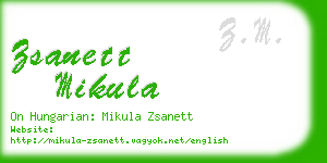 zsanett mikula business card